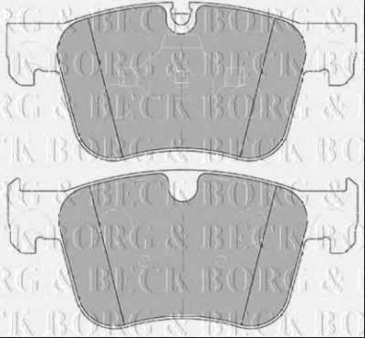 BORG & BECK bbp2453 -  Комплект тормозных колодок, дисковый тормоз